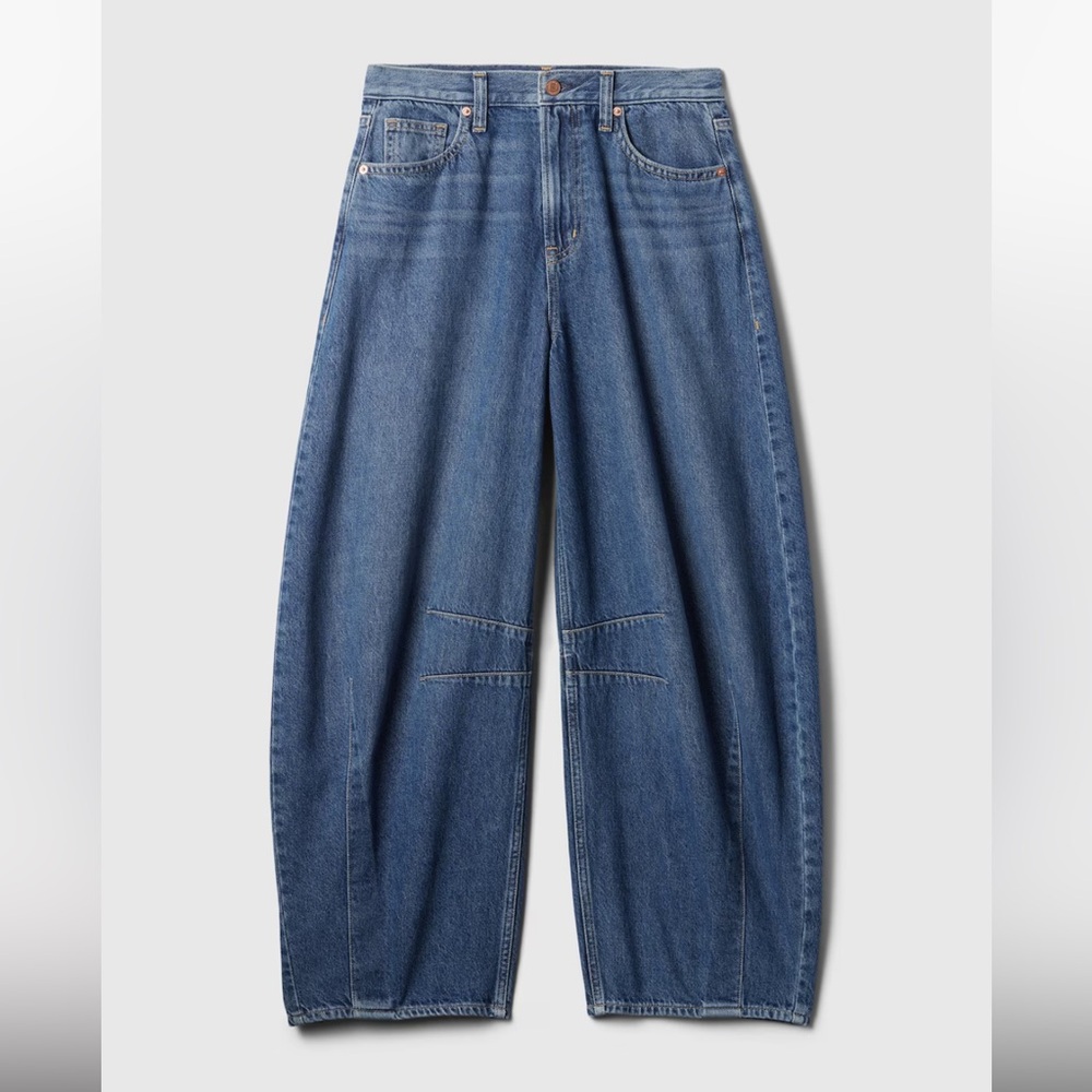 NWT GAP High Rise Horseshoe Jeans in Dark Blue Indigo Denim - 28/6 R - Picture 7 of 10